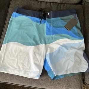 Men's Blue Wave Swim Shorts
